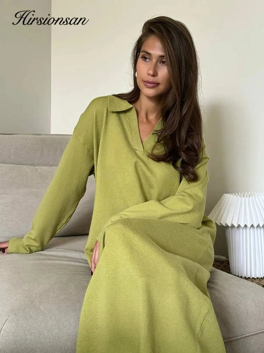 Women’s Polo Neck Knit Sweater Dress Novalie