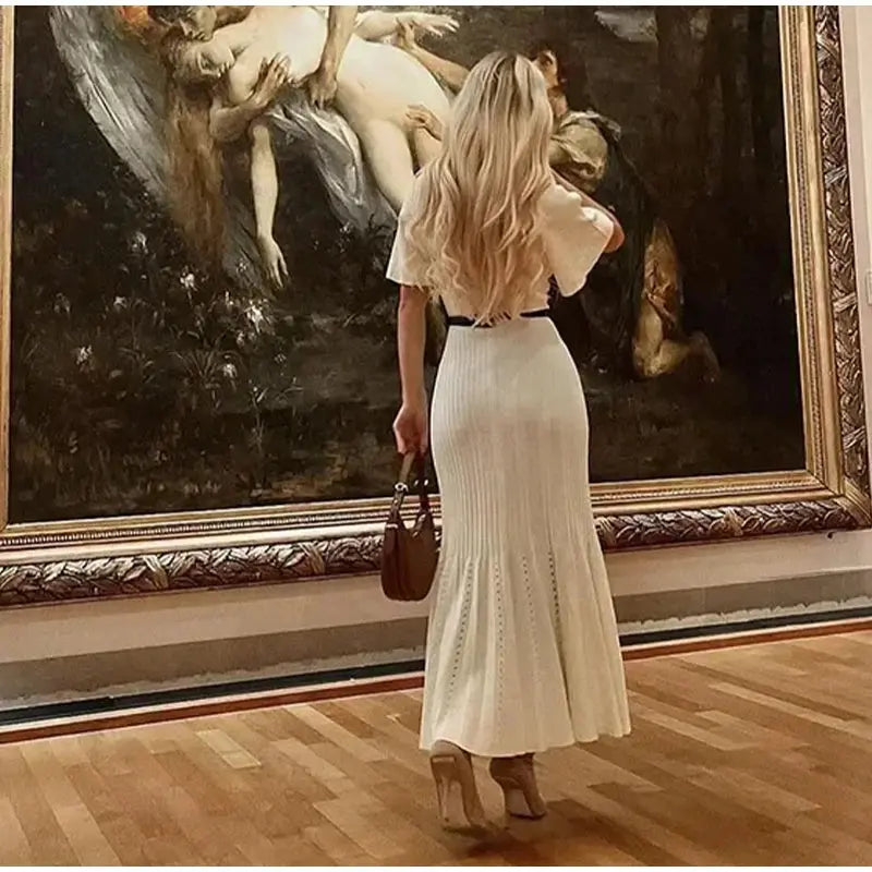 Women’s Short Sleeve Knitted Dress Novalie