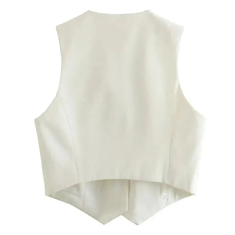 Tailored Cropped Vest Minha loja