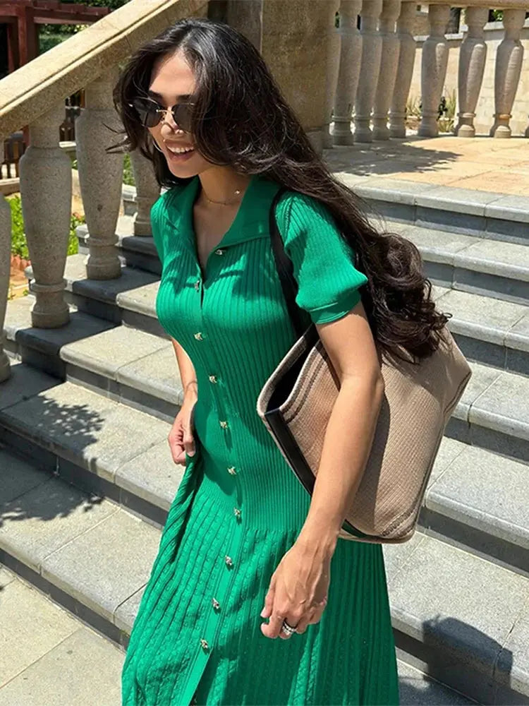 Women’s Short Sleeve Knitted Dress Novalie