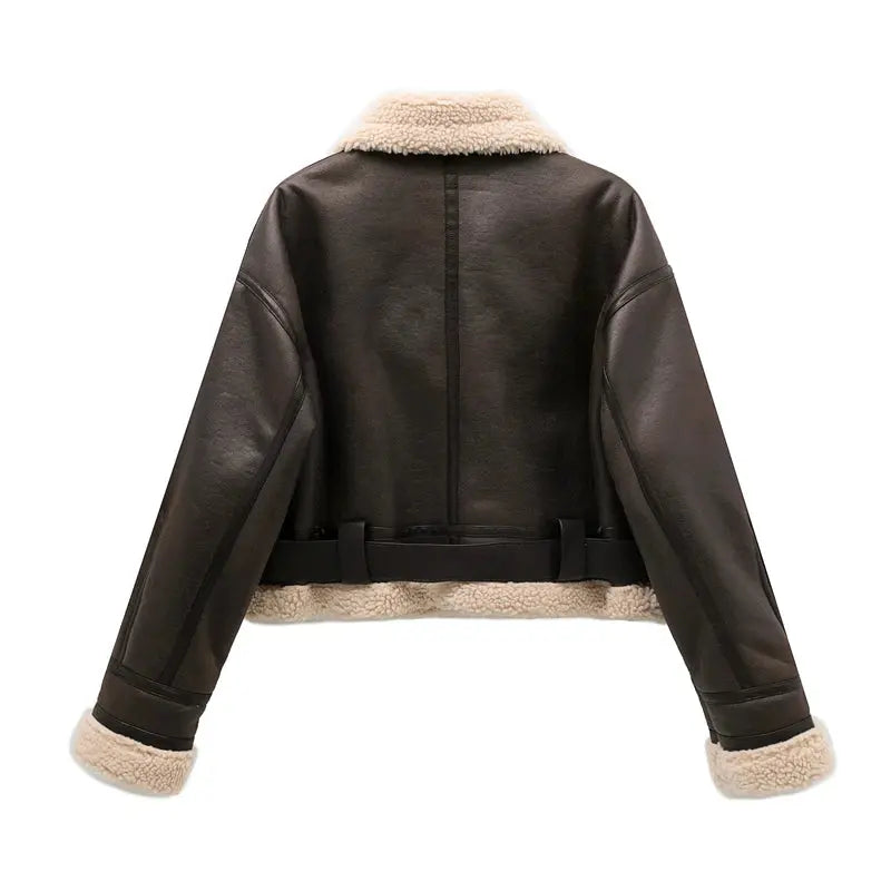 Women’s Warm Shearling Jacket Novalie