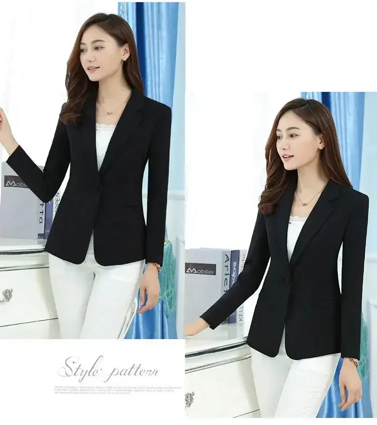 Elegant Pink Office Blazer - Minha loja