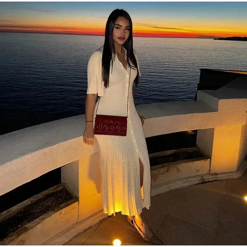 Women’s Short Sleeve Knitted Dress Novalie