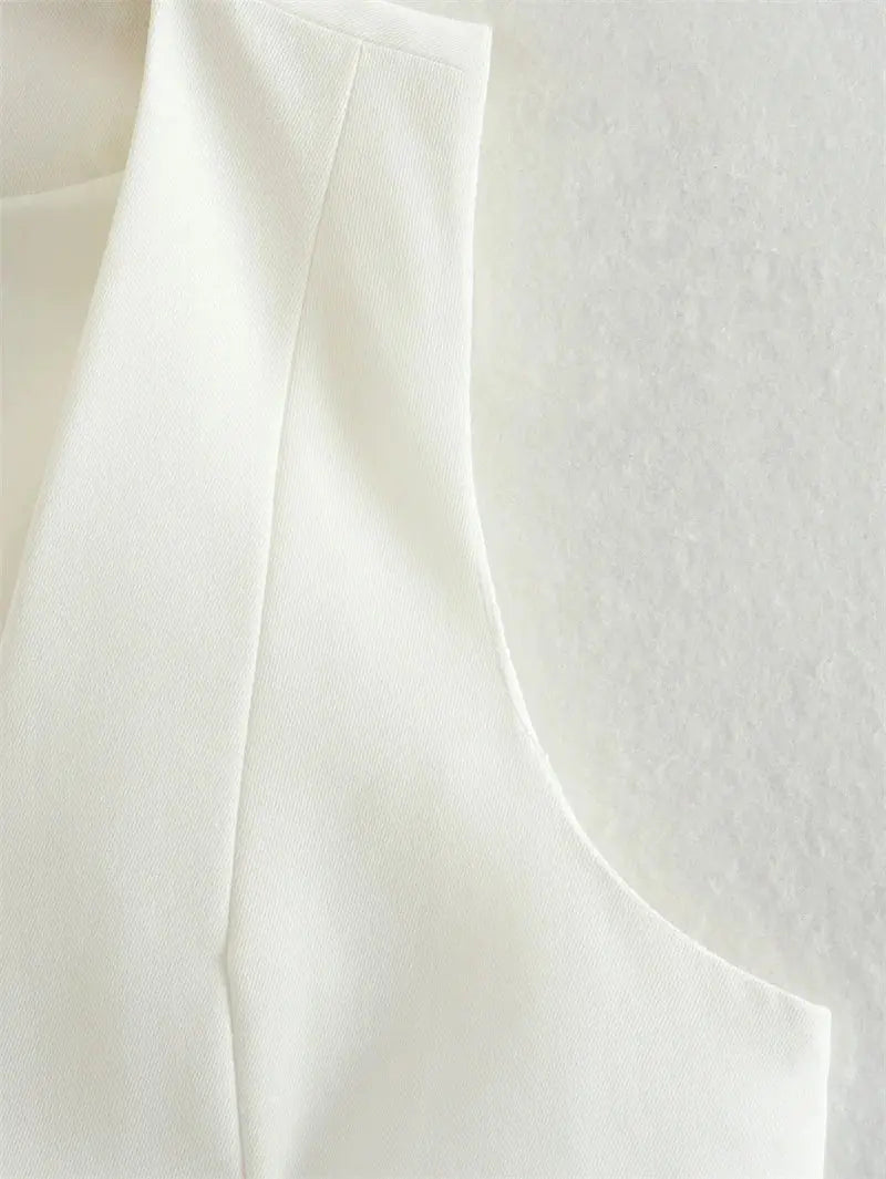 Tailored Cropped Vest Minha loja