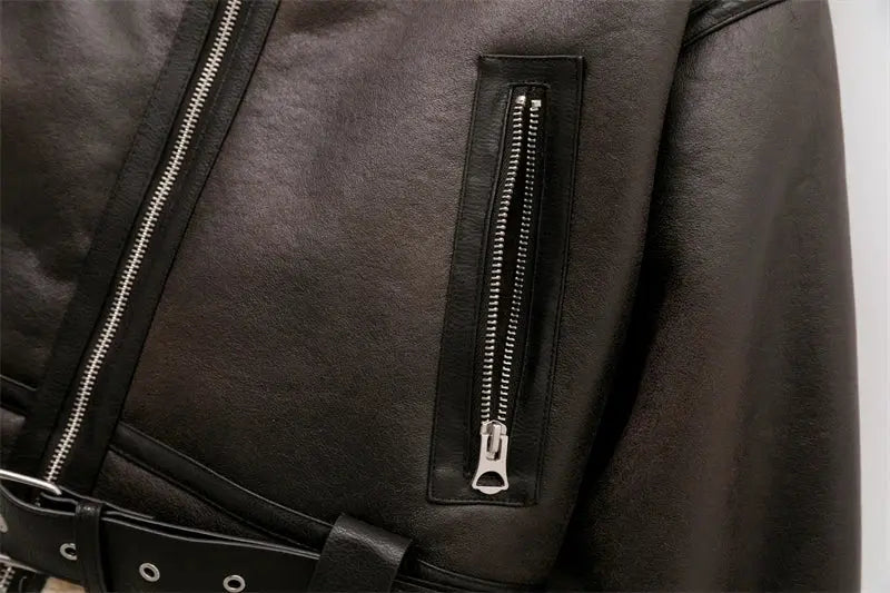 Women’s Warm Shearling Jacket Novalie