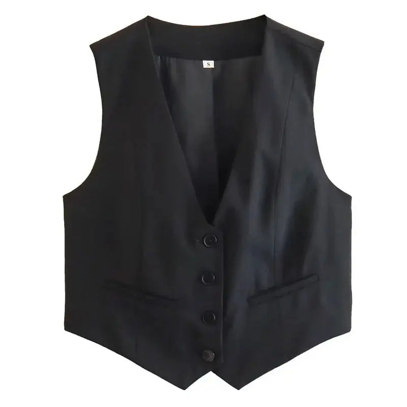 Tailored Cropped Vest Minha loja