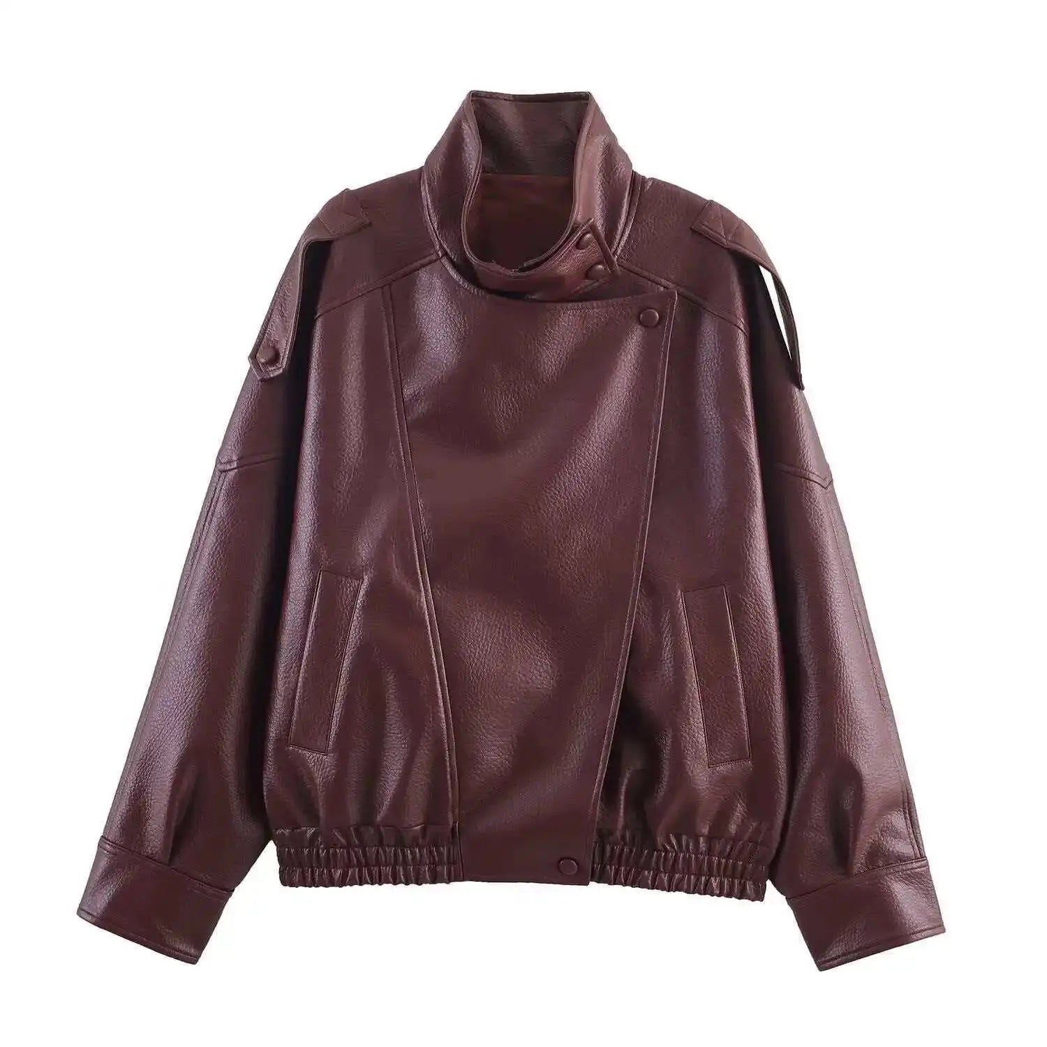 Women’s Casual Leather Jacket Novalie
