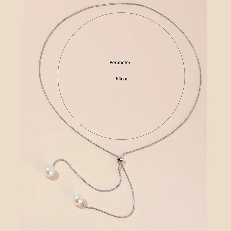 Long Pearl Necklace Minha loja