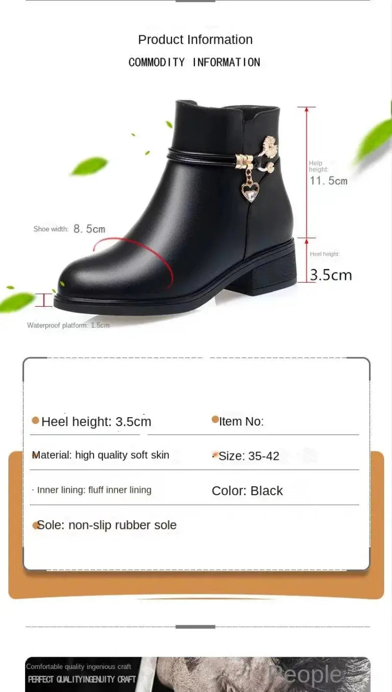 Women’s Waterproof Leather Winter Boots Novalie