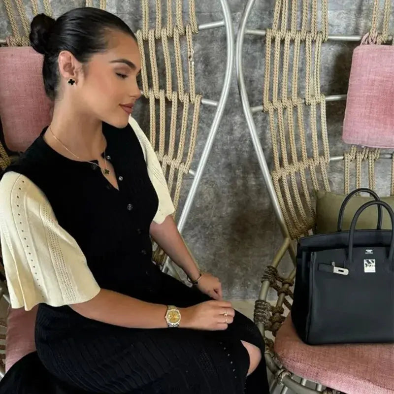 Women’s Short Sleeve Knitted Dress Novalie