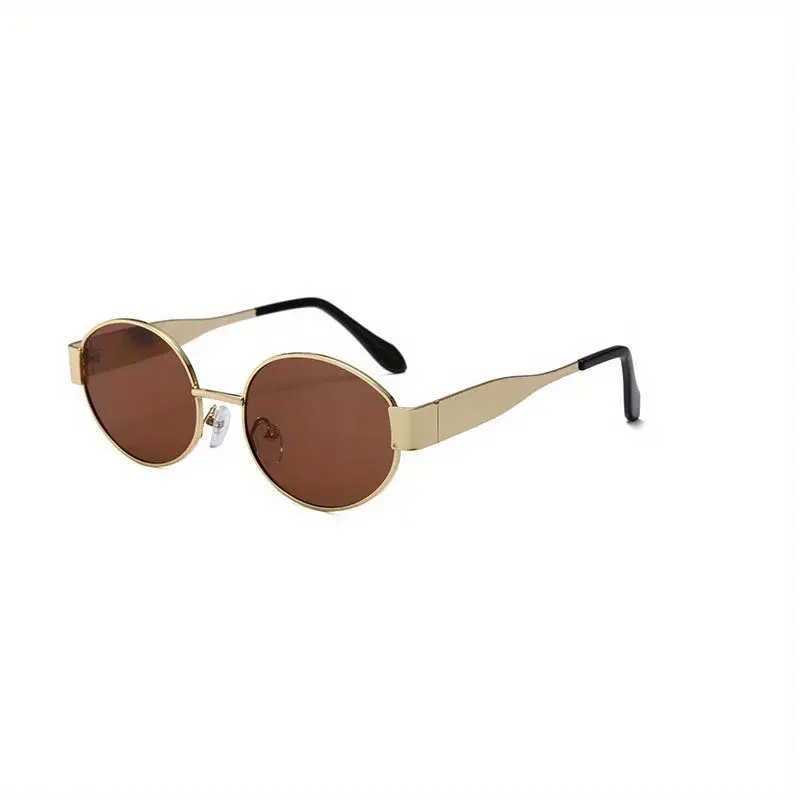 Oval Sunglasses - Classic Metal Frame. - Minha loja