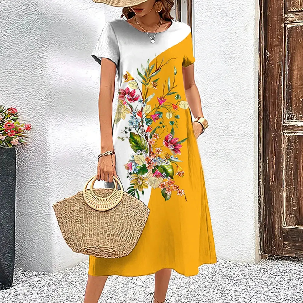 Loose Midi Dress Heloísa Novalie