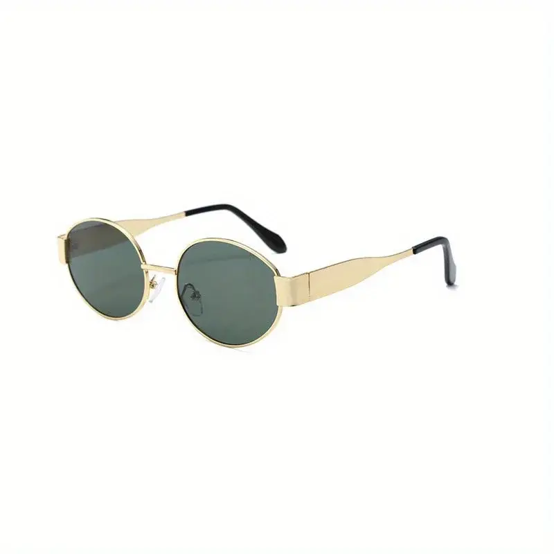 Oval Sunglasses - Classic Metal Frame. - Minha loja