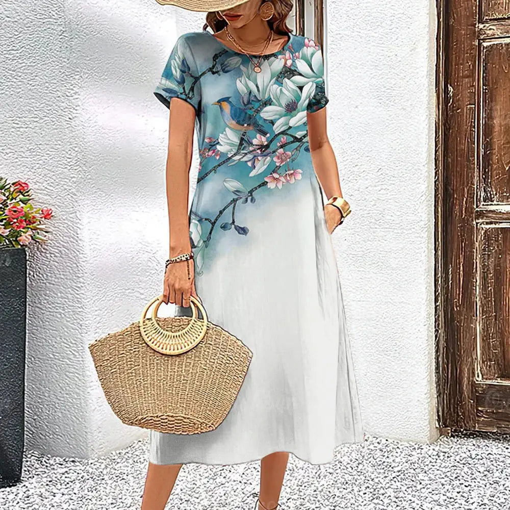 Loose Midi Dress Heloísa Novalie