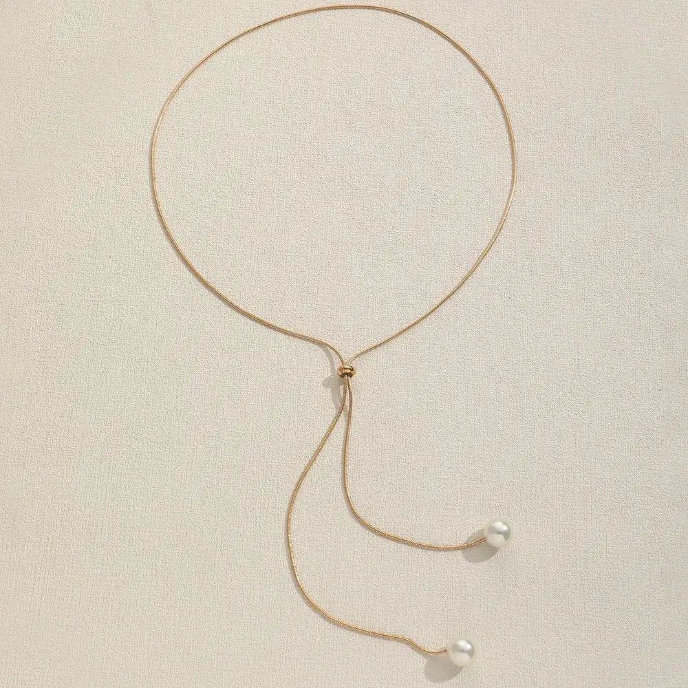 Long Pearl Necklace Minha loja