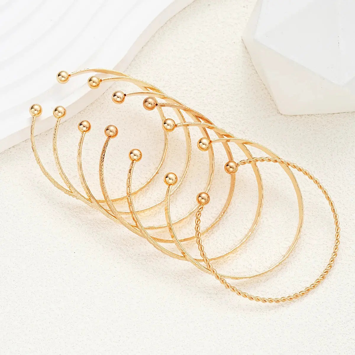 Gold Bracelets Punk Chic- Set of 7 Pieces Minha loja