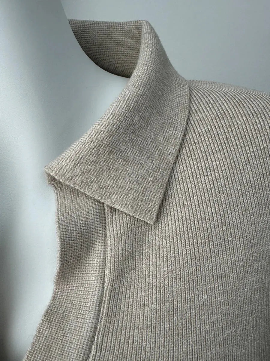 Women’s Polo Neck Knit Sweater Dress Novalie