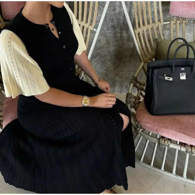 Women’s Short Sleeve Knitted Dress Novalie