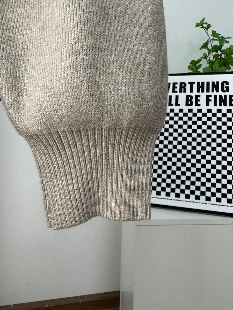 Women’s Polo Neck Knit Sweater Dress Novalie