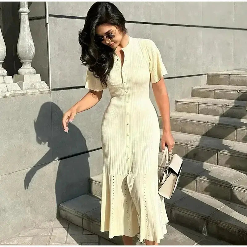 Women’s Short Sleeve Knitted Dress Novalie