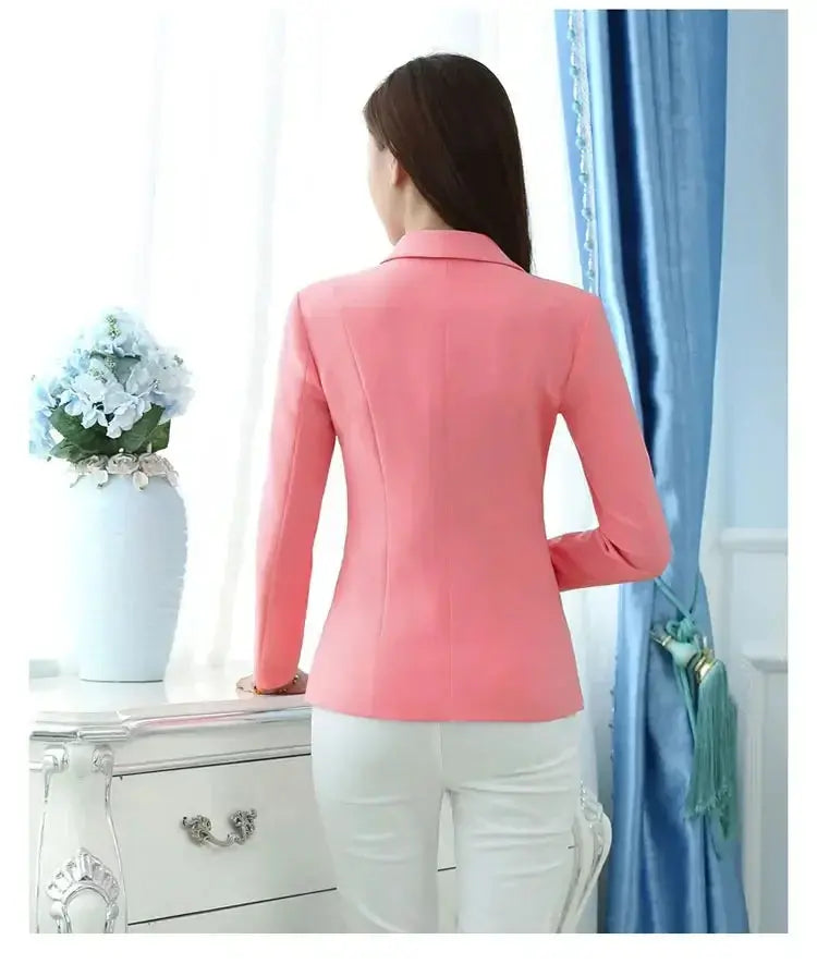 Elegant Pink Office Blazer - Minha loja