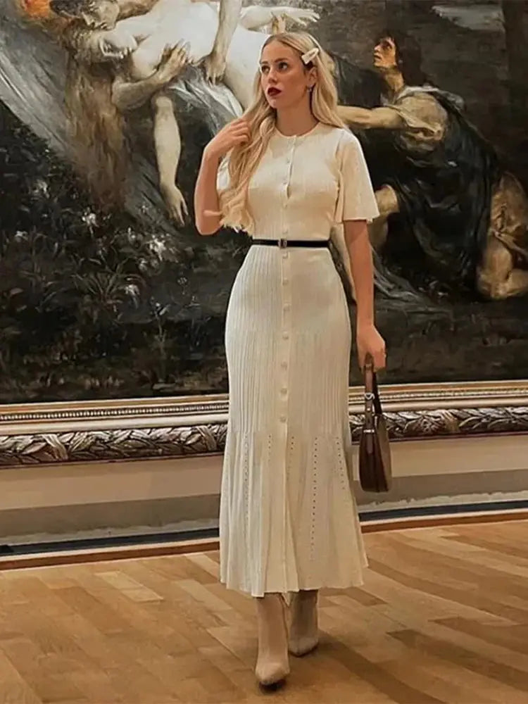 Women’s Short Sleeve Knitted Dress Novalie