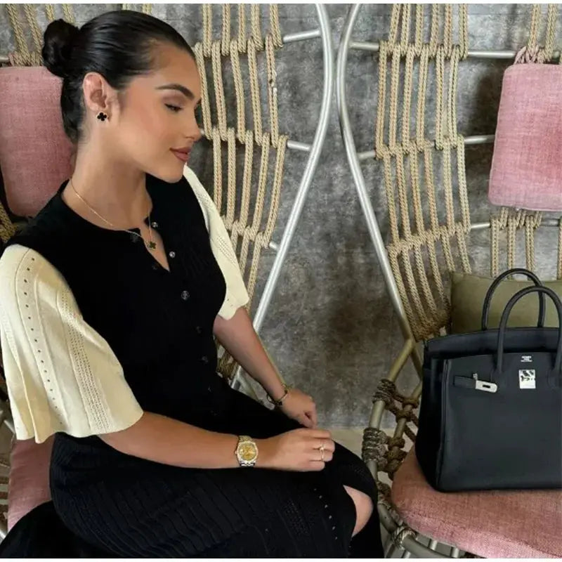 Women’s Short Sleeve Knitted Dress Novalie