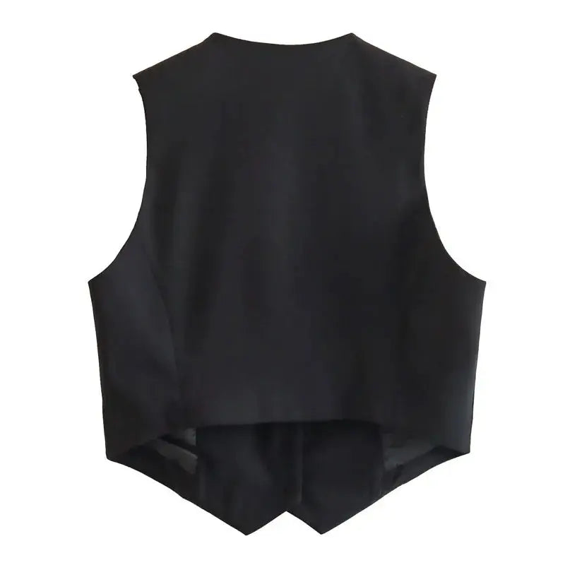 Tailored Cropped Vest Minha loja