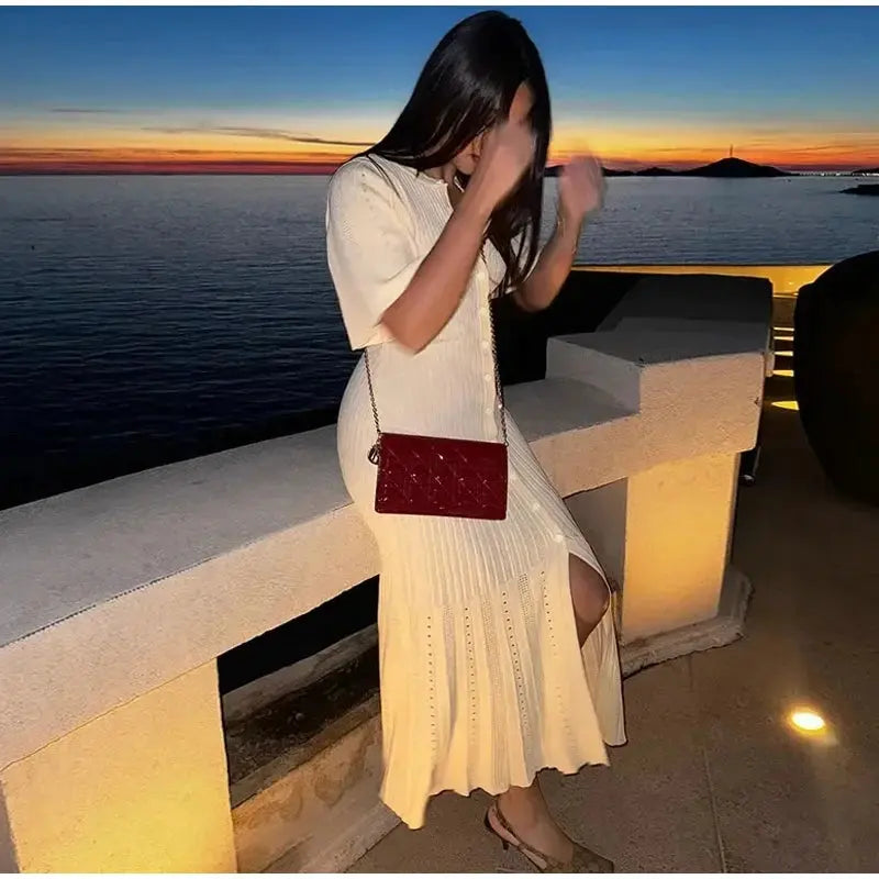 Women’s Short Sleeve Knitted Dress Novalie