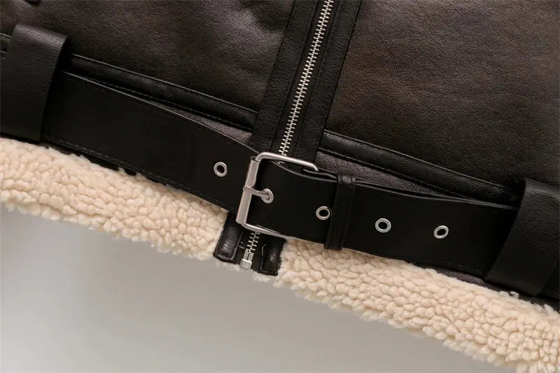 Women’s Warm Shearling Jacket Novalie